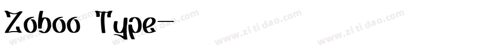 Zoboo Type字体转换